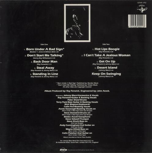 Johnny Mars Born Under A Bad Sign vinyl LP album (LP record) UK J7LLPBO856780