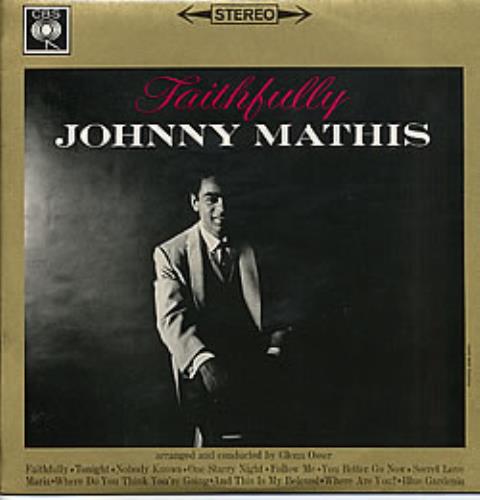 Johnny Mathis Faithfully vinyl LP album (LP record) UK J-MLPFA267096