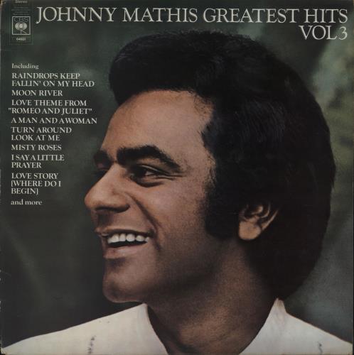 Johnny Mathis Greatest Hits Volume 3 vinyl LP album (LP record) UK J-MLPGR751655