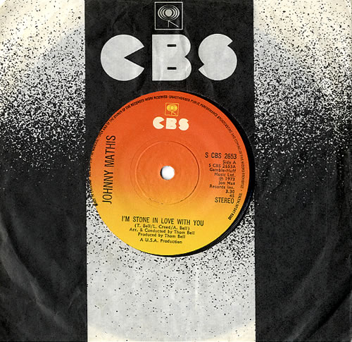 Johnny Mathis I'm Stone In Love With You 7" vinyl single (7 inch record / 45) UK J-M07IM573361