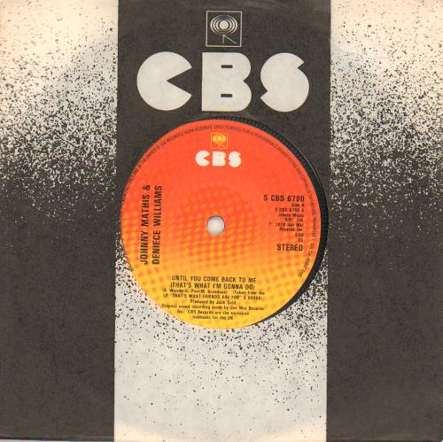 Johnny Mathis Until You Come Back To Me (That's What I'm Gonna Do) 7" vinyl single (7 inch record / 45) UK J-M07UN663966