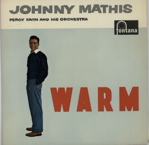 Johnny Mathis Warm + concert flyer vinyl LP album (LP record) UK J-MLPWA589840