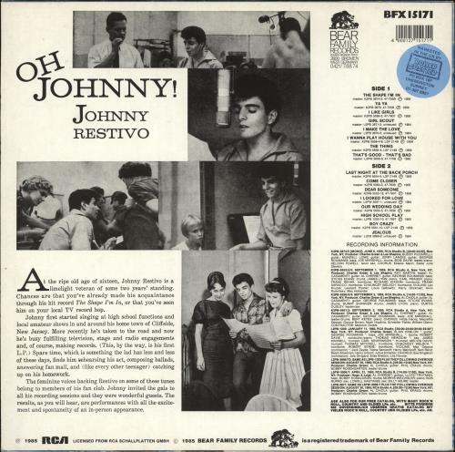 Johnny Restivo The Shape I'm In vinyl LP album (LP record) German KPHLPTH729475