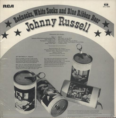 Johnny Russell Rednecks, White Socks And Blue Ribbon Beer vinyl LP album (LP record) UK J4ILPRE720412