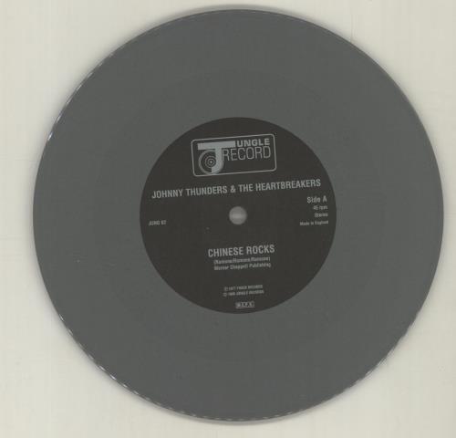 Johnny Thunders & The Heartbreakers Chinese Rocks - Grey Vinyl 7" vinyl single (7 inch record / 45) UK JTH07CH682537
