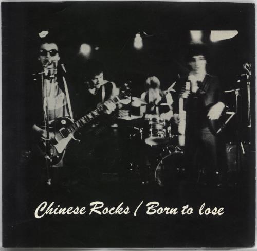 Johnny Thunders & The Heartbreakers Chinese Rocks - P/S 7" vinyl single (7 inch record / 45) UK JTH07CH703014