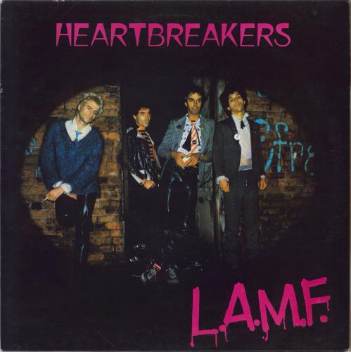 Johnny Thunders & The Heartbreakers L.A.M.F. - EX + Sticker vinyl LP album (LP record) UK JTHLPLA777904