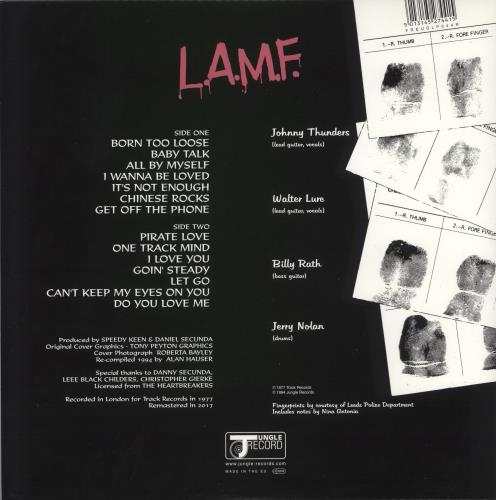 Johnny Thunders & The Heartbreakers L.A.M.F. [The Lost '77 Mixes] vinyl LP album (LP record) UK JTHLPLA866716