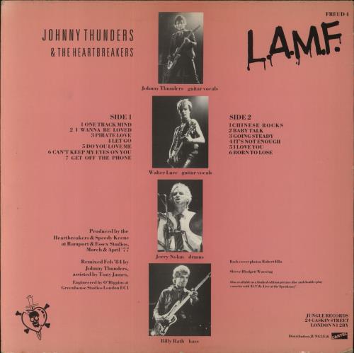 Johnny Thunders & The Heartbreakers L.A.M.F. Revisited - VG vinyl LP album (LP record) UK JTHLPLA863530