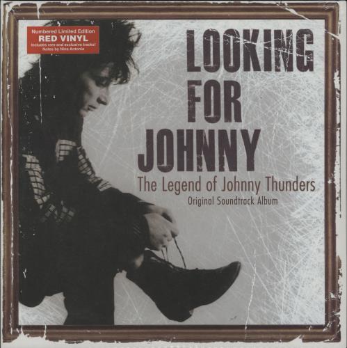 Johnny Thunders & The Heartbreakers Looking For Johnny (Original Soundtrack) - Red Vinyl + Numbered Sleeve 2-LP vinyl record set (Double LP Album) UK JTH2LLO759679