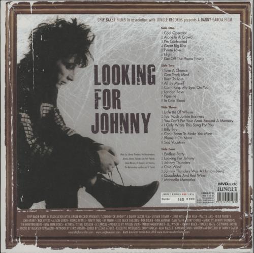 Johnny Thunders & The Heartbreakers Looking For Johnny (Original Soundtrack) - Red Vinyl + Numbered Sleeve 2-LP vinyl record set (Double LP Album) UK JTH2LLO759679