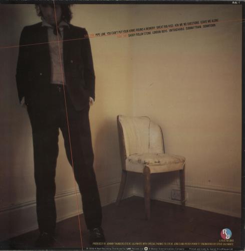 Johnny Thunders & The Heartbreakers So Alone vinyl LP album (LP record) UK JTHLPSO759894