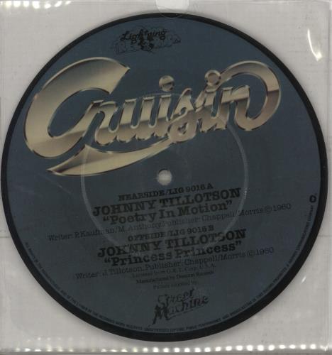 Johnny Tillotson Poetry In Motion 7" vinyl picture disc (7 inch picture disc single) UK JHY7PPO474040