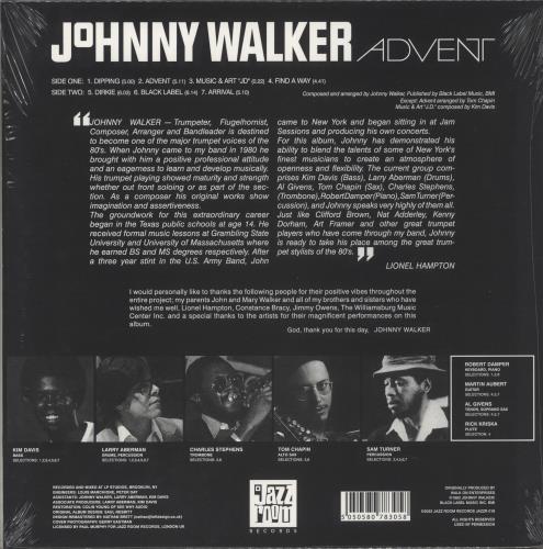 Johnny Walker Advent vinyl LP album (LP record) UK 95PLPAD875968