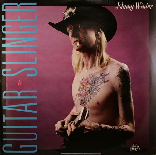 Johnny Winter Guitar Slinger vinyl LP album (LP record) UK JNWLPGU552248