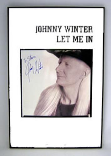 Johnny Winter Let Me In memorabilia US JNWMMLE358993