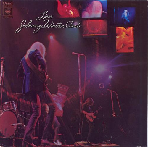 Johnny Winter Live vinyl LP album (LP record) Australian JNWLPLI795007