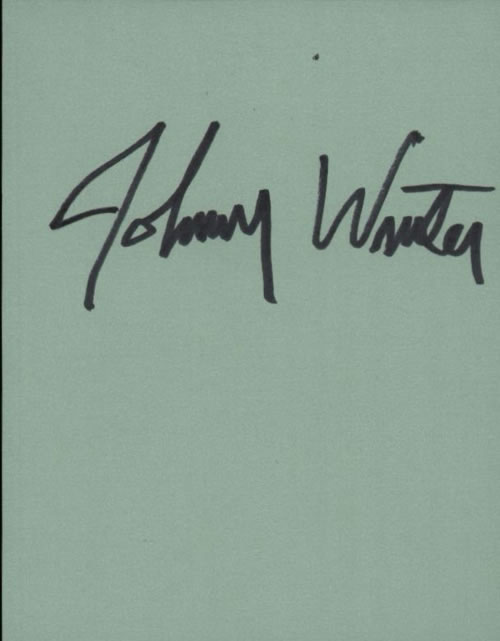 Johnny Winter Page Of An Autograph Book memorabilia UK JNWMMPA602016