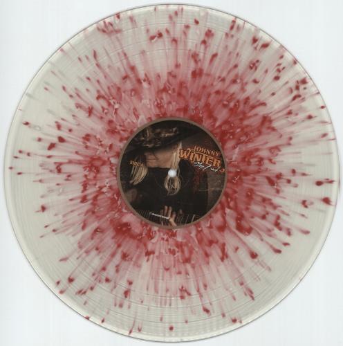 Johnny Winter Step Back - Clear With Red & White Splatter Vinyl vinyl LP album (LP record) US JNWLPST878291