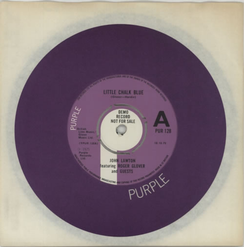 John Lawton Little Chalk Blue A Label UK Promo 7" vinyl single (7