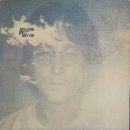 John Lennon Imagine + Poster - 80s vinyl LP album (LP record) UK LENLPIM541742