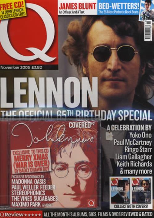 John Lennon Q Red Edition Uk Magazine 432558 November 2005