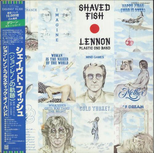John Lennon Shaved Fish Green Vinyl Japanese Vinyl Lp Album Lp Record 74465