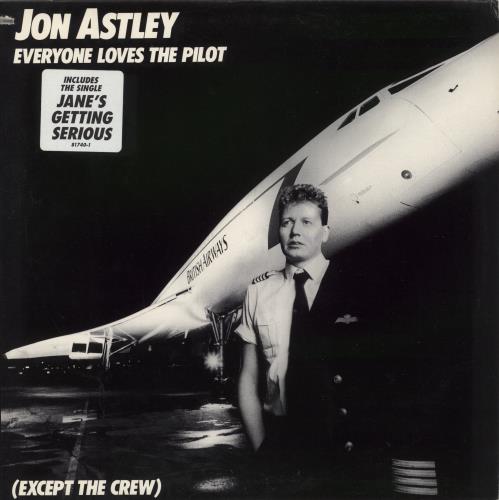 Jon Astley Everyone Loves The Pilot (Except The Crew) - Promo Stamped vinyl LP album (LP record) US 95SLPEV874228