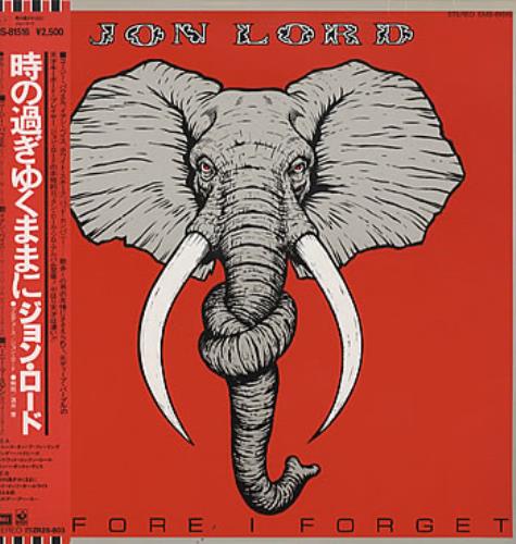 Jon Lord Before I Forget vinyl LP album (LP record) Japanese JLDLPBE322671