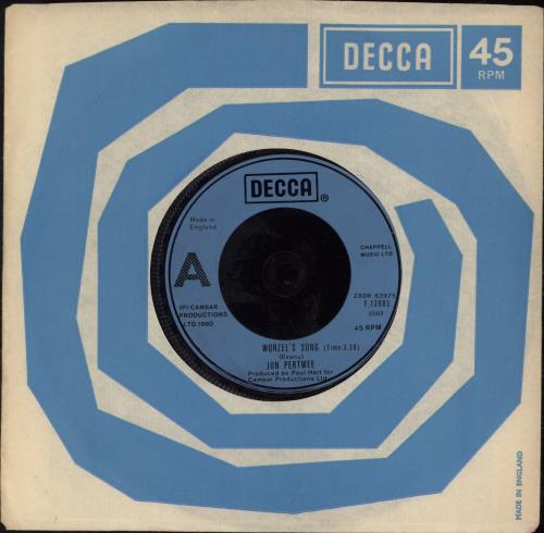 Jon Pertwee Worzel's Song - Injection 7" vinyl single (7 inch record / 45) UK K0707WO779019