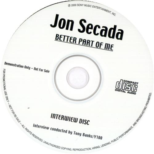 Jon Secada Better Part Of Me - Interview Disc CD album (CDLP) US SECCDBE163903