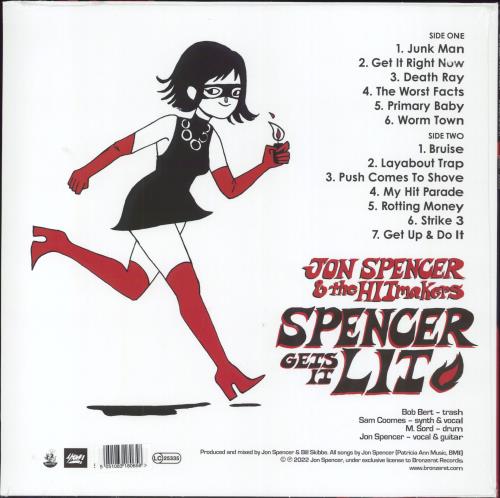 Jon Spencer & The Hitmakers Spencer Gets It Lit - Clear Frosted Vinyl - Sealed vinyl LP album (LP record) UK 4Z0LPSP792615