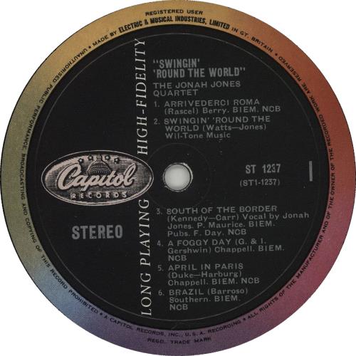 Jonah Jones Swingin' 'round The World vinyl LP album (LP record) UK JJ0LPSW529698