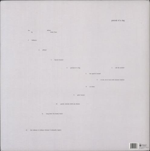 Jonah Yano Portrait Of A Dog 2-LP vinyl record set (Double LP Album) US 9OQ2LPO869262