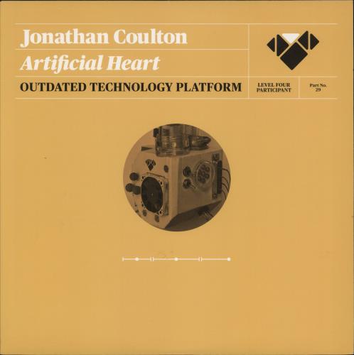 Jonathan Coulton Artificial Heart - Gold Vinyl vinyl LP album (LP record) US 4P9LPAR789739
