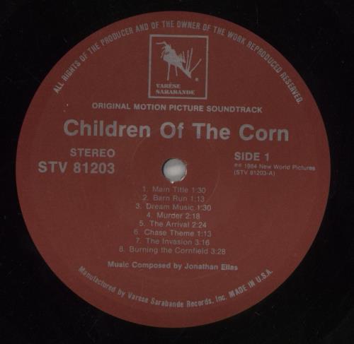 Jonathan Elias Stephen King's Children Of The Corn - EX vinyl LP album (LP record) US KVPLPST862415