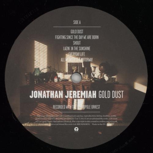 Jonathan Jeremiah Gold Dust vinyl LP album (LP record) UK J5NLPGO880980