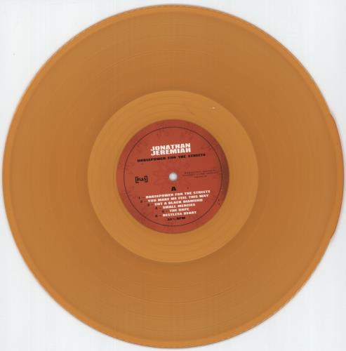 Jonathan Jeremiah Horsepower For The Streets - Orange Vinyl vinyl LP album (LP record) UK J5NLPHO880986