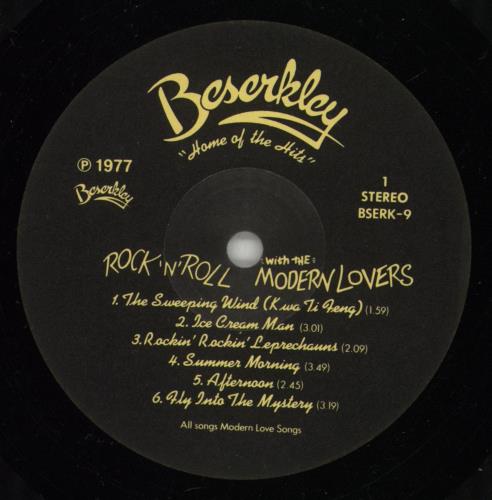 Jonathan Richman & The Modern Lovers Rock 'n' Roll With The Modern Lovers vinyl LP album (LP record) UK JHRLPRO440784