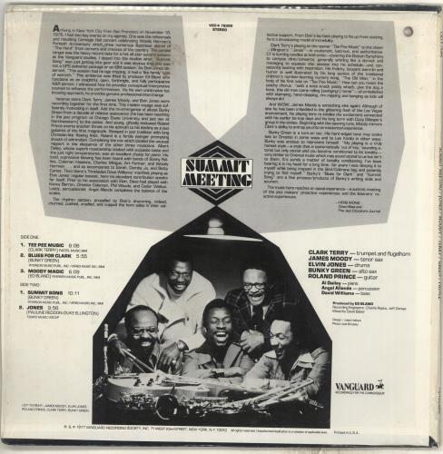 Jones, Moody, Terry, Green, Prince Summit Meeting vinyl LP album (LP record) US JJ5LPSU718135