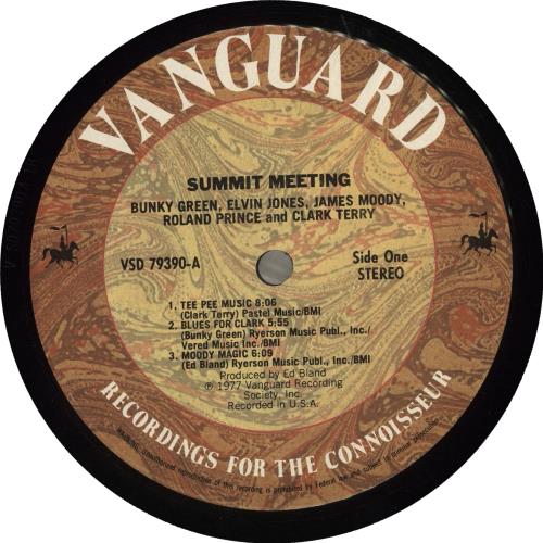 Jones, Moody, Terry, Green, Prince Summit Meeting vinyl LP album (LP record) US JJ5LPSU718135