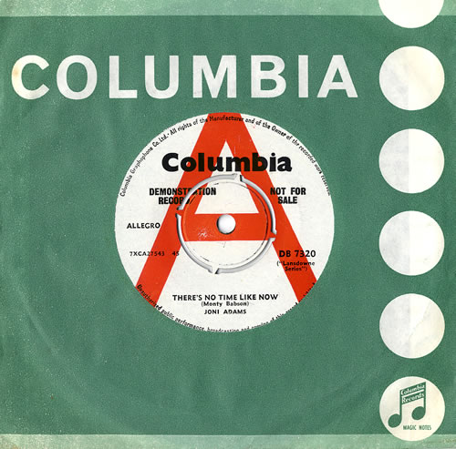 Joni Adams There's No Time Like Now 7" vinyl single (7 inch record / 45) UK J0N07TH484466