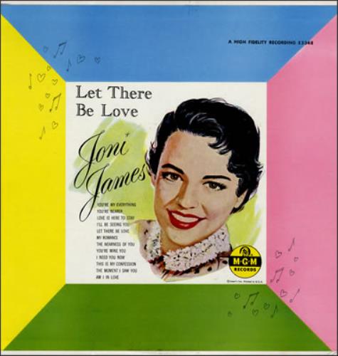 Joni James Let There Be Love vinyl LP album (LP record) US JJ1LPLE377545