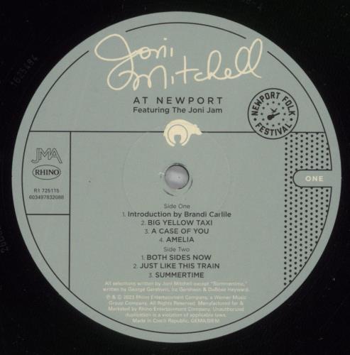 Joni Mitchell At Newport 2-LP vinyl record set (Double LP Album) UK JNI2LAT890323