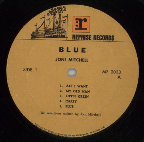 Joni Mitchell Blue vinyl LP album (LP record) Turkish JNILPBL865019