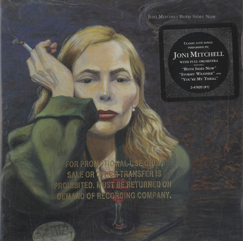 Joni Mitchell Both Sides Now - gold promo stamped + stickered case CD album (CDLP) US JNICDBO476873