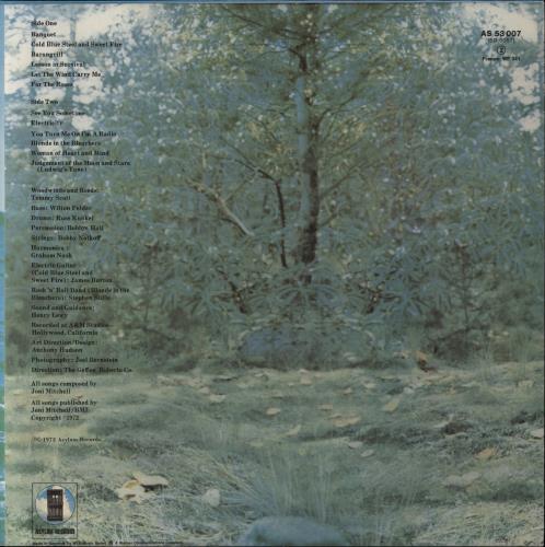 Joni Mitchell For The Roses vinyl LP album (LP record) German JNILPFO332990