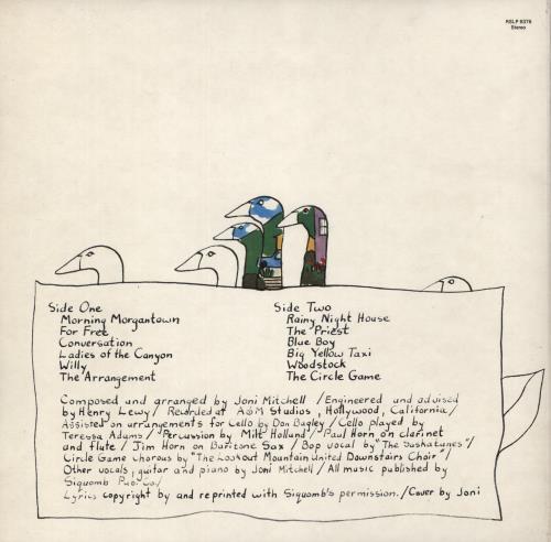 Joni Mitchell Ladies Of The Canyon - 1st - EX vinyl LP album (LP record) UK JNILPLA528587