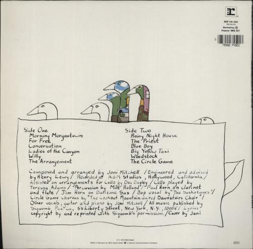 Joni Mitchell Ladies Of The Canyon - Barcoded vinyl LP album (LP record) German JNILPLA838435