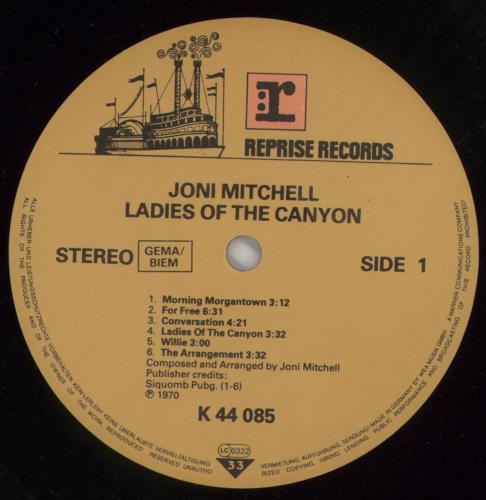 Joni Mitchell Ladies Of The Canyon - Barcoded vinyl LP album (LP record) German JNILPLA99448